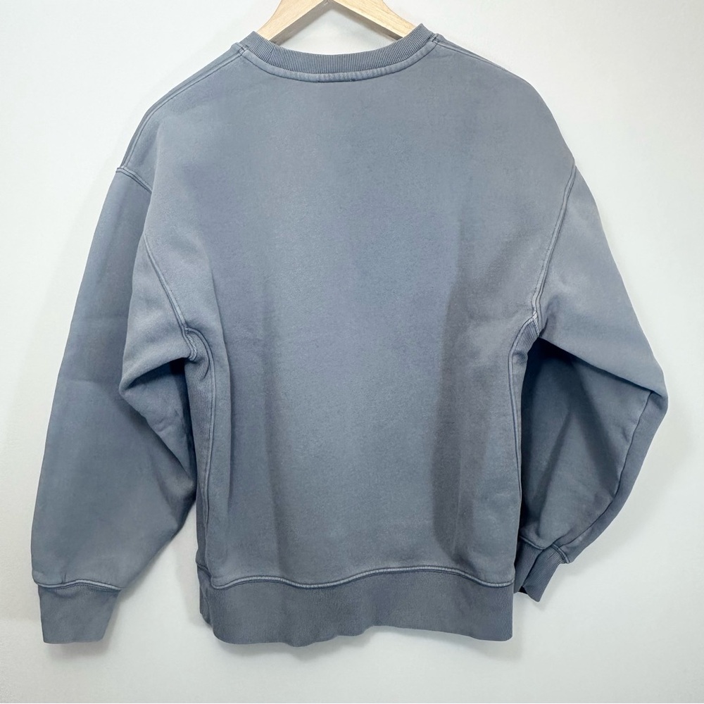 Aritzia TNA Sweatfleece Cozy Fleece BoyfriendFit Crewneck Sweatshirt Medium - Picture 2 of 15